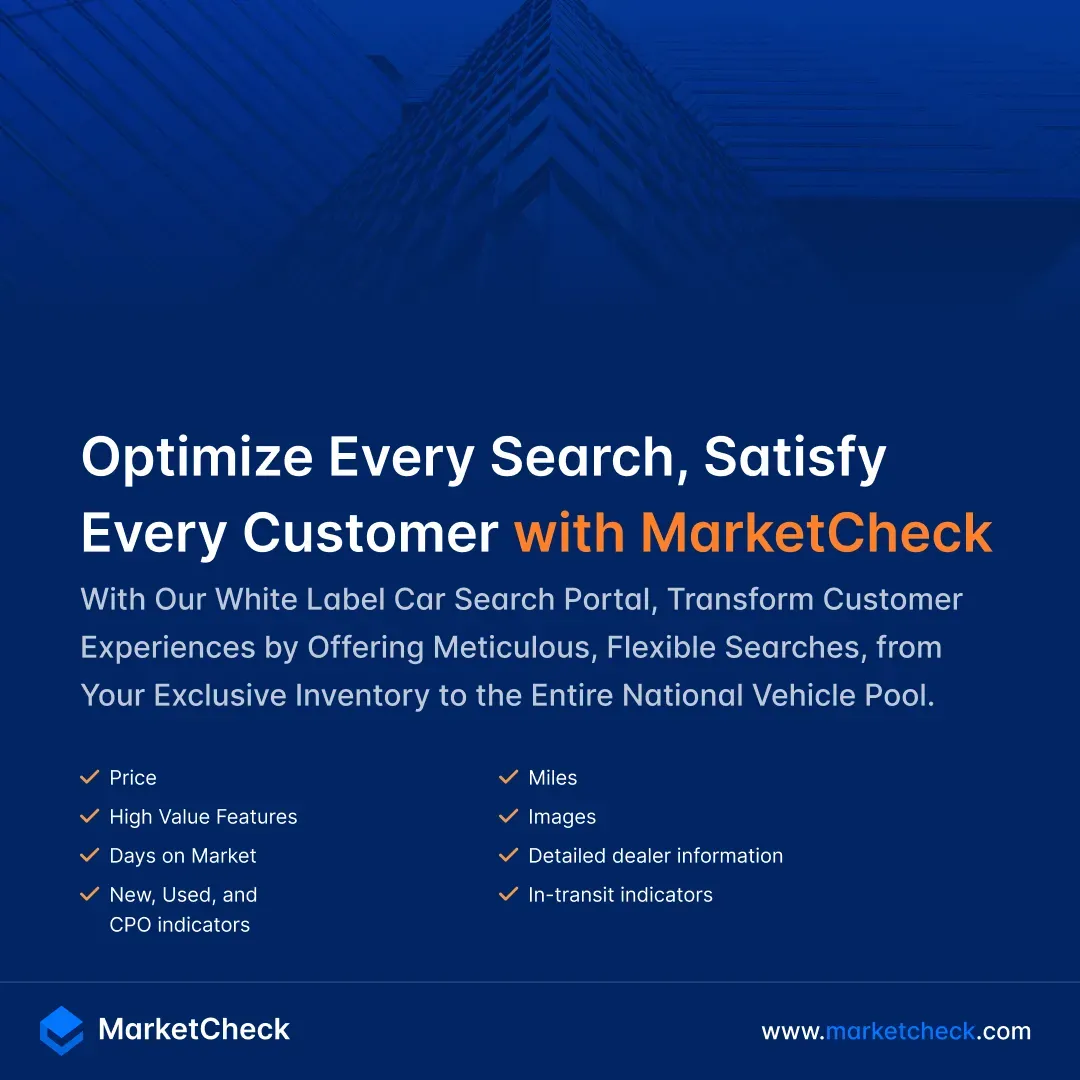 Optimize every search, satisfy every customer with MarketCheck